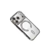 Apple İphone 17 Pro Joke Simli Magneticsafe Kılıf - Gümüş