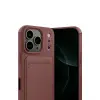 Apple İphone 17 Pro Kelvin Kartvizitli Silikon - Bordo