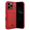 Apple İphone 17 Pro Kelvin Kartvizitli Silikon - Kırmızı