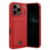 Apple İphone 17 Pro Max Kelvin Kartvizitli Silikon - Kırmızı