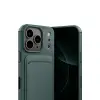 Apple İphone 17 Pro Max Kelvin Kartvizitli Silikon - Koyu Yeşil