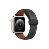 Apple Watch 38mm Kr414 Daks Deri Kordon - Siyah