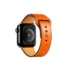 Apple Watch 42mm Kr415 Luaz Deri Kordon - Turuncu