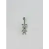 Ayıcık Detaylı Göbek Piercing - Pg0118