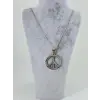 Barış Figürü Çelik Erkek Kolye - Ekl0104