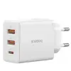BASEUS P10111402213-00 Cube Hızlı 2 USB-A + Type-C 30W Şarj Cihazı Beyaz