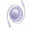 Baseus P10364500213-00 Free2 Pull Mini Kablolu USB-C 100W 2M Mor Şarj Kablosu (KDO)