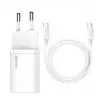 Baseus TZCCSUP-L02 25W C TO C Beyaz Kablo