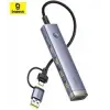 Baseus UltraJoy 6-Port HUB-Uzay Grisi (B00052802811-02) (KDO)