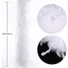 Beyaz Renk Kabarık Kalın Otriş Boa Tüy 6 Cm Genişlik 180-200 Cm Uzunluk