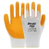 Beybi Nitril PMK PN5 Beyaz Sarı Örme Polyoster Nitril 10 Beden 12li Paket EN388 (3121X)