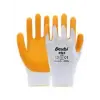 Beybi PN3 Beyaz Sarı 10 Beden Polyester Örme Nitril Eldiven 12li Paket EN388 (2121X) (KDO)