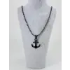 Çapa Figürü Çelik Erkek Kolye - Ekl0090