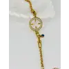 Zirkon Taşlı Çelik Çelik Bileklikler 17 + 4 Cm  - Kbl0361