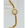 Zirkon Taşlı Çelik Çelik Bileklikler 17 + 4 Cm  - Kbl0360