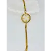 Zirkon Taşlı Çelik  Çelik Bileklikler 17+4 Cm  - Kbl0362