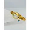Zirkon Taşlı Çelik Çelik Bileklikler 60 Cm  - Kbl0356