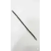 Rodyum-siyah Çelik  Erkek Çelik Bileklik Boy 21.5 Cm / En 0.8 Mm  - Ebl0048