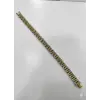 Rodyum Çelik  Erkek Çelik Bileklik Boy 21.5 Cm / En 1.0 Mm  - Ebl0051