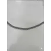 Rodyum Çelik  Erkek Çelik Bileklik Boy 21.5 Cm / En 0.8 Mm  - Ebl0037