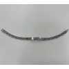 Rodyum Çelik  Erkek Çelik Bileklik Boy 21.5 Cm / En 0.6 Mm  - Ebl0042