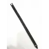 Siyah Çelik  Erkek Çelik Bileklik Boy 21.5 Cm / En 1.0 Cm  - Ebl0078
