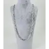Rodyum Çelik Erkek Kolye 60 Cm - Ekl0018