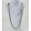 Rodyum Çelik Erkek Kolye 60 Cm - Ekl0020