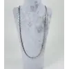 Rodyum Çelik Erkek Kolye 60 Cm - Ekl0021
