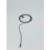 Rodyum Çelik Erkek Kolye 60 Cm - Ekl0033