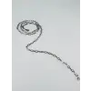Rodyum Çelik Erkek Kolye 60 Cm - Ekl0018