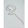 Rodyum Çelik Erkek Kolye 60 Cm - Ekl0014