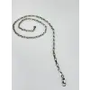 Rodyum Çelik Erkek Kolye 60 Cm - Ekl0015