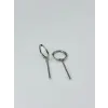 Rodyum  Çelik Erkek Küpe Çap (12 Mm) Kalınlık (2 Mm) - Ekp0028