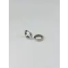 Rodyum   Çelik Erkek Küpe Çap (9 Mm) Kalınlık (3 Mm) - Ekp0040