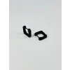 Siyah  Çelik Erkek Küpe Çap (9 Mm) Kalınlık (3 Mm) - Ekp0014