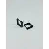 Siyah  Çelik Erkek Küpe Çap (9 Mm) Kalınlık (3 Mm) - Ekp0024