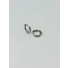 Rodyum  Çelik Erkek Küpe Çap (7 Mm) Kalınlık (2 Mm) - Ekp0026