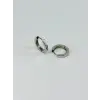 Rodyum   Çelik Erkek Küpe Çap (12 Mm) Kalınlık (3 Mm) - Ekp0012
