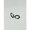 Siyah  Çelik Erkek Küpe Çap (12 Mm) Kalınlık (2 Mm) - Ekp0033