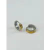 Rodyum Ve   Çelik Erkek Küpe Çap (9 Mm) Kalınlık (4 Mm) - Ekp0001