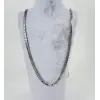 Rodyum Çelik Erkek Kolye 60 Cm - Ekl0013