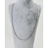 Rodyum Çelik Erkek Kolye 60 Cm - Ekl0005