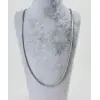Rodyum Çelik Erkek Kolye 60 Cm - Ekl0004