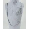 Rodyum Çelik Erkek Kolye 60 Cm - Ekl0024