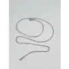 Rodyum Çelik Erkek Kolye 60 Cm - Ekl0004