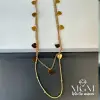 Çelik İkili Kalp Detaylı Kolye - Kl0063