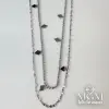 Rodyum Çelik Kolyeler 40 + 5 Cm Uzatma Payı - Kl0052