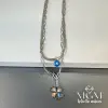 Rodyum Çelik Kolyeler 45 + 5 Cm Uzatma Payı - Kl0060