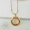 Çelik Kapaklı Çeyreklik Kolye - Kl0200